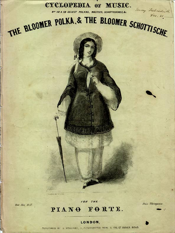 The Bloomer Polka, & the Bloomer Schottische (Costume)