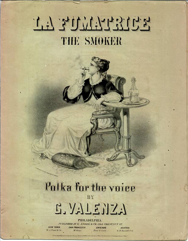 La Fumatrice (Drinking, Temperance, Smoking)